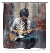 Guitar Wizard Shower Curtain - Beyond T-shirts